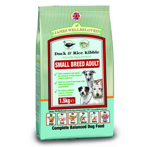 Cheap James Wellbeloved Adult Small Breed Dog Duck & Rice 1.5kg