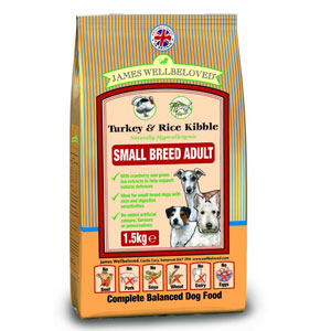 Cheap James Wellbeloved Adult Small Breed Dog Turkey & Rice 1.5kg
