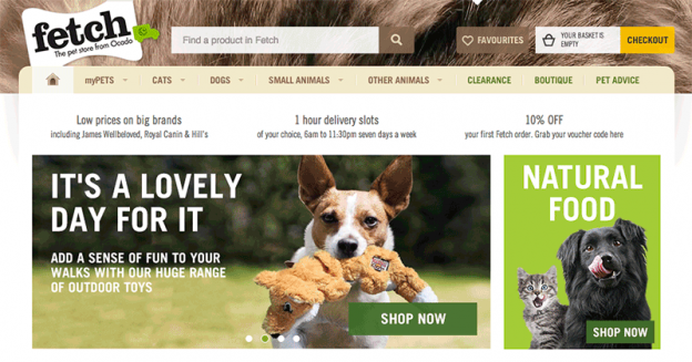 Fetch Online Pet Store