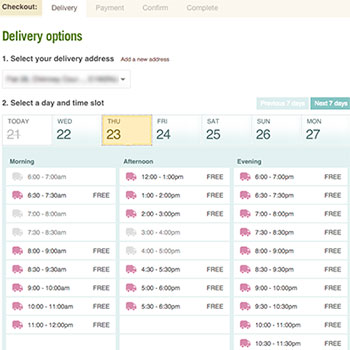 Fetch Delivery Options