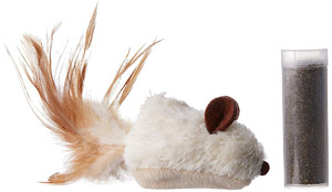 KONG Refillable Catnip Feather Mouse Cat Toy