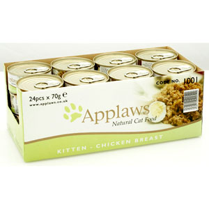 Cheap Applaws Kitten Chicken Tin 24 x 70g