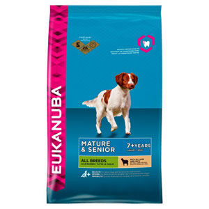 Cheap Eukanuba All Breeds Mature & Senior Dog Lamb & Rice 12kg