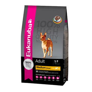 Cheap Eukanuba Medium Breed Adult Dog Chicken 3kg