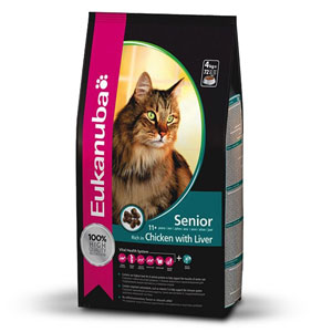 Cheap Eukanuba Senior Cat Chicken & Liver 10kg