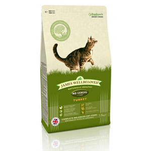 Cheap James Wellbeloved Adult Cat No Cereal Turkey 300g