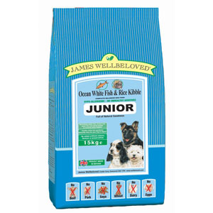 Cheap James Wellbeloved Junior Dog Fish & Rice 2kg