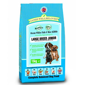 Cheap James Wellbeloved Junior Large Breed Dog Fish & Rice 4kg