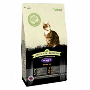 Cheap James Wellbeloved Senior Cat Turkey 300g