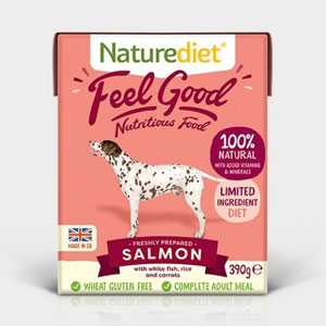 Cheap Naturediet Feel Good Salmon with Rice & Carrots 18 x 390g