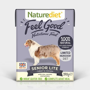 Cheap Naturediet Feel Good Senior Lite with Turkey & Chicken 18 x 390g